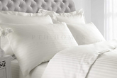Cream White - Hotel Satin Stripe